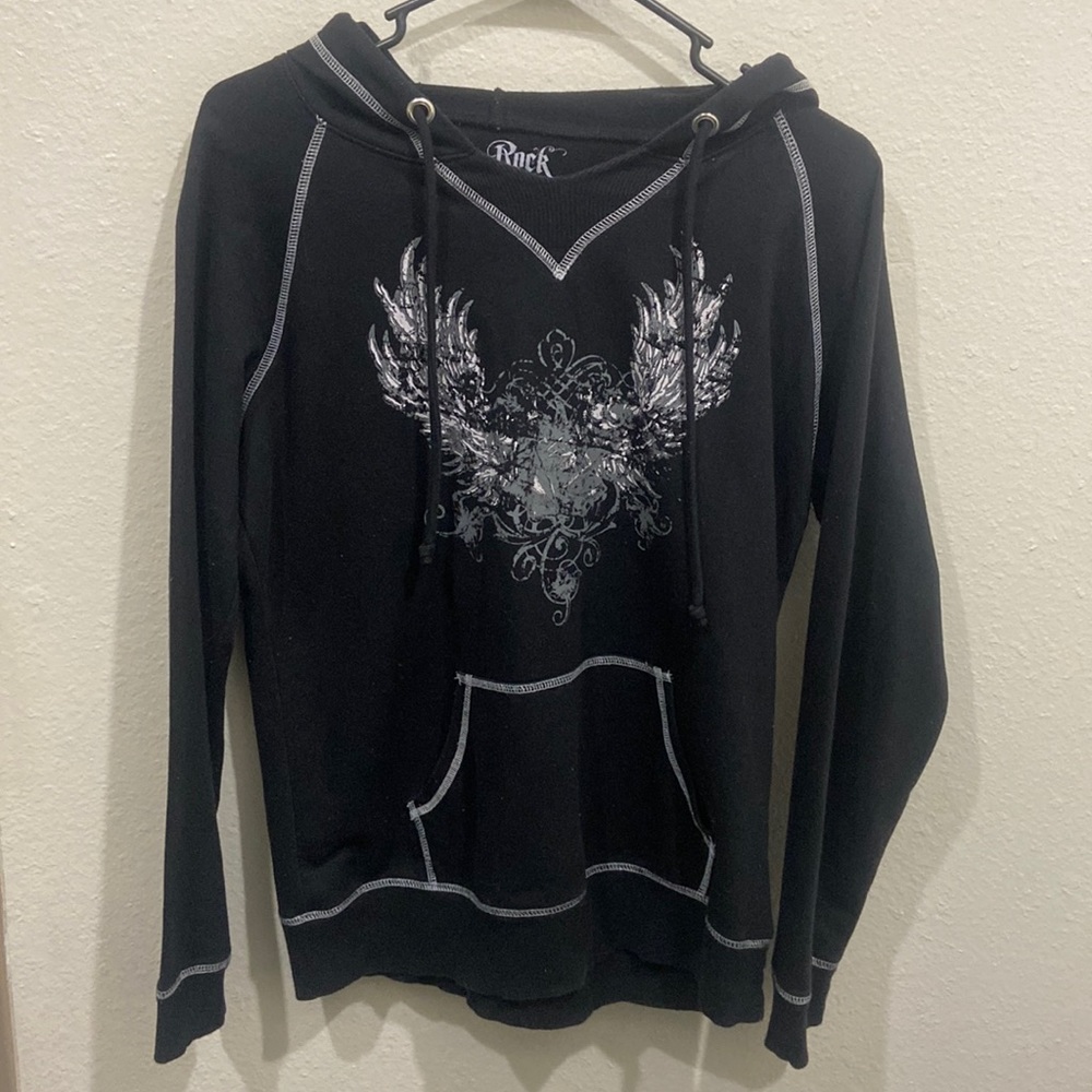 Vintage wrangler rock hoodie. Medium